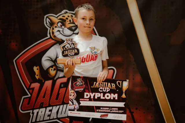 Zawodnik z dyplomem Jaguar Cup